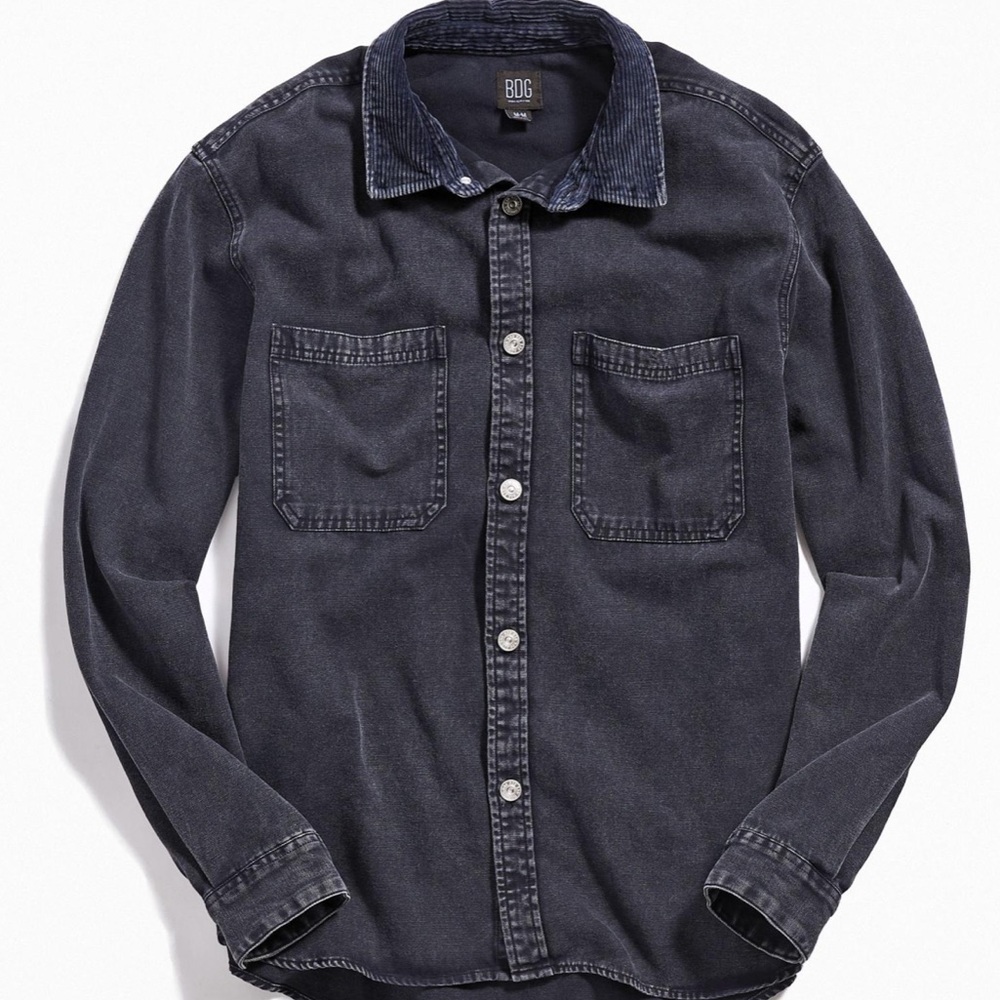 Vintage heavyweight BDG Washed Canvas Button-Down Work Shirt